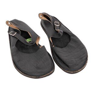 SoftStar Merry Janes Shoes 11 Wide Womens Black Leather Barefoot